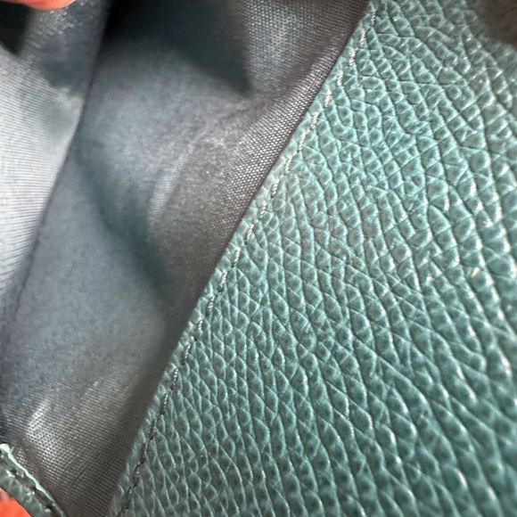 Salvatore Ferragamo Gancini 6 Key and Card Holder Green Leather EUC - Picture 5 of 7